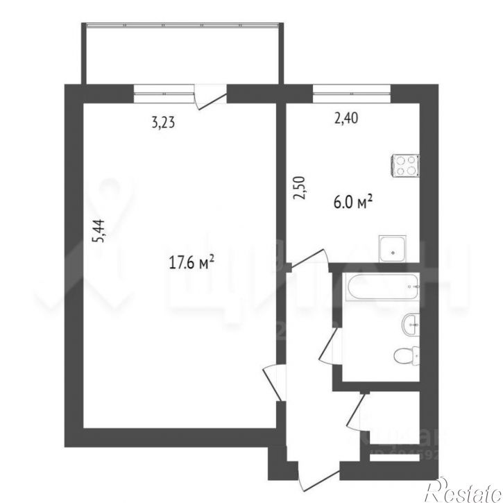1-комн квартира улица Ленина,дом 164к6